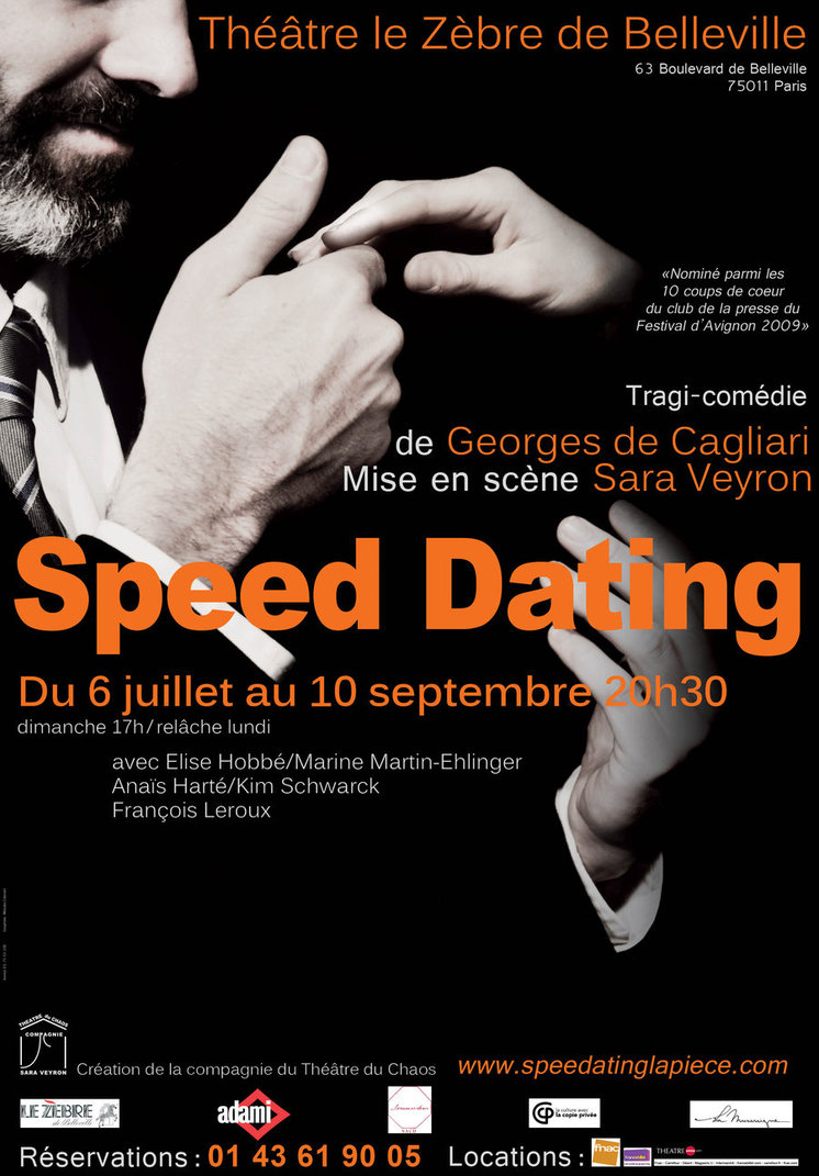 Affiche  Speed Dating Théâtre du chaos