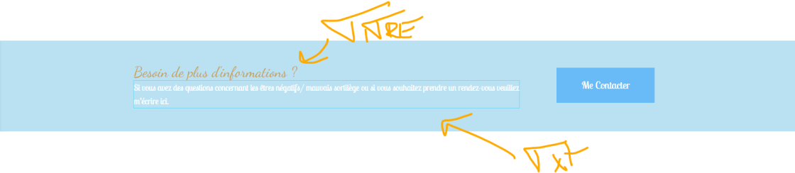 Capture d'écran du processus de conception d'un bandeau Call to Action, mettant en évidence les éléments clés et l'approche collaborative avec le client.